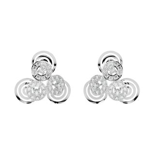 Kiki Round Diamond Stud Earrings